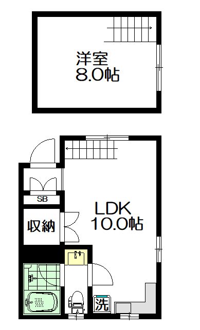 ル・ドーム 302号室 間取り