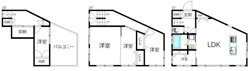 永福2丁目戸建て 間取り