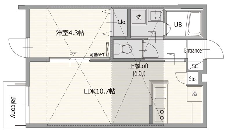 アークス千川 202号室 間取り