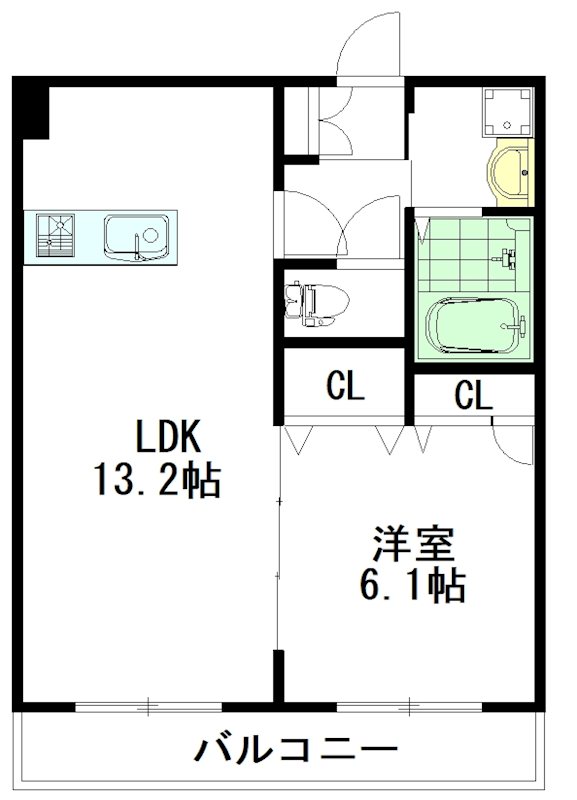 ヴィラ南浦 202号室 間取り