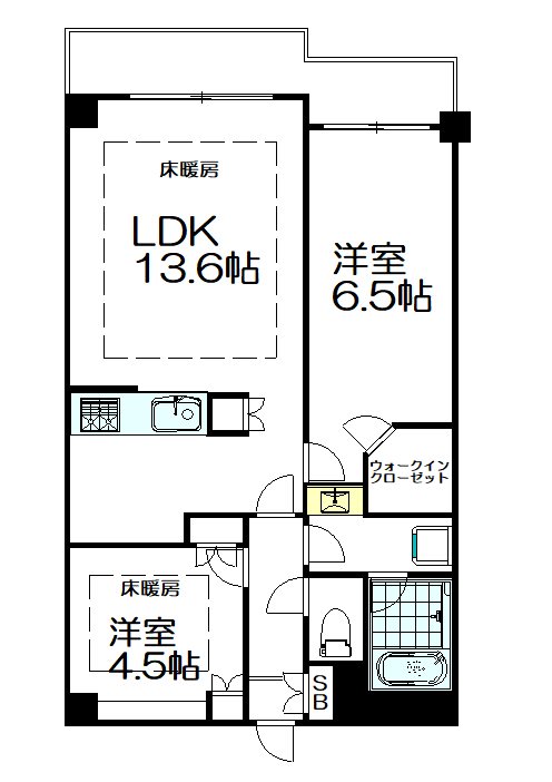 藤和シティホームズ阿佐ヶ谷駅前 303号室 間取り