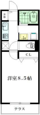 Grand Maison Kugayama （グランドメゾンクガヤマ） 105号室 間取り