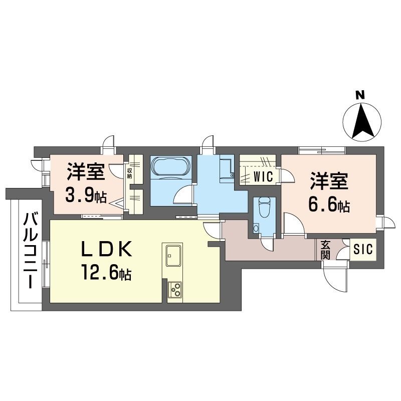 クレールミキ荻窪 301号室 間取り