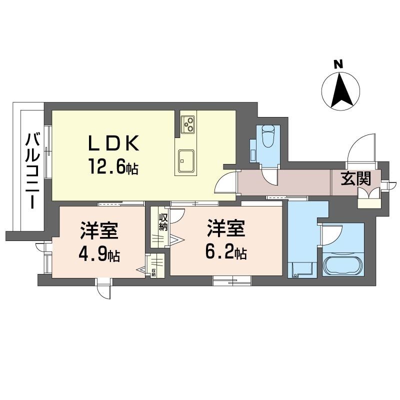 クレールミキ荻窪 302号室 間取り