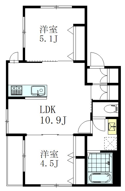 So三軒茶屋 301号室 間取り