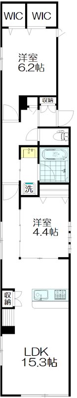 ヘーベルワン 101号室 間取り