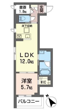ブルーム 103号室 間取り