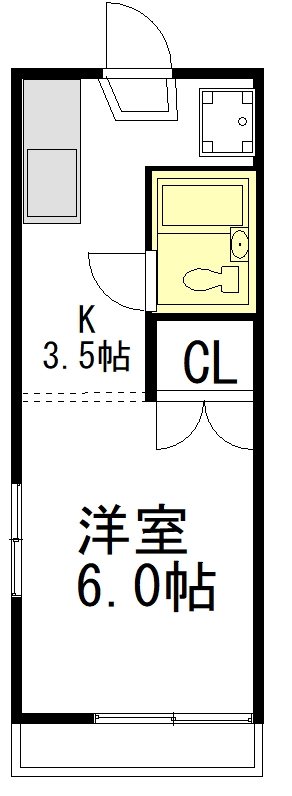 グレースハイツ 207号室 間取り