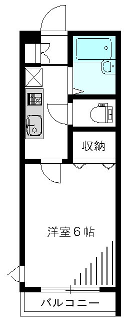 リベルテ 201号室 間取り