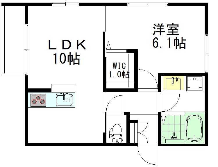 メゾンK 101号室 間取り