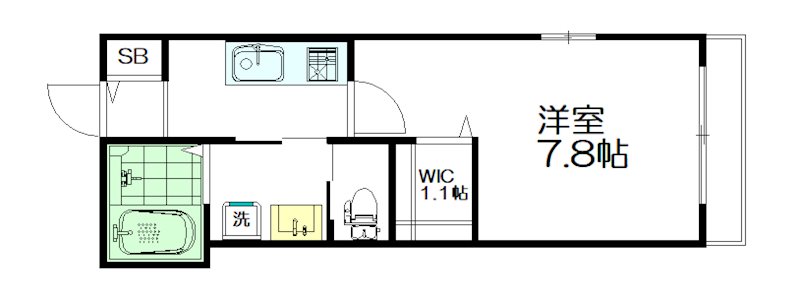 さくらテラス 301号室 間取り