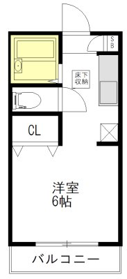 レスポワール 201号室 間取り