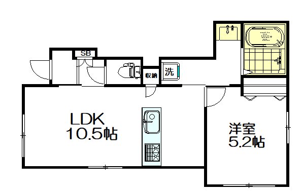 ルラーシェ中野坂上 102号室 間取り