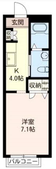 プリマヴェーラ 102号室 間取り