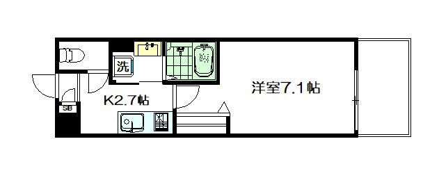 グランプラナス 101号室 間取り