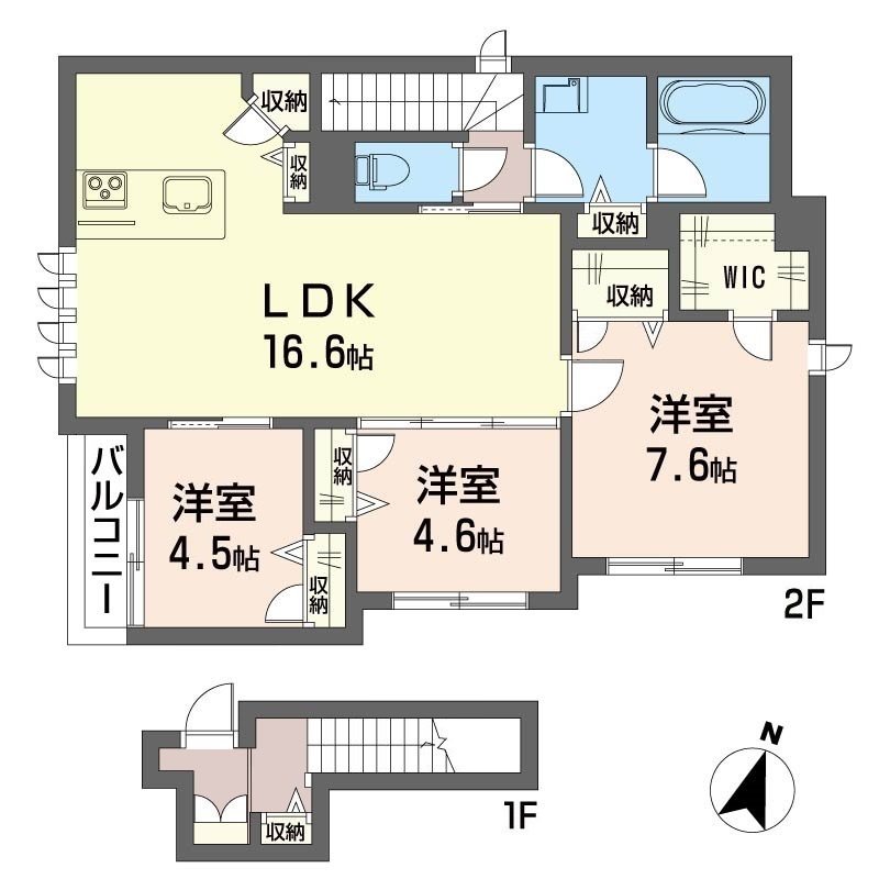 グランツ 201号室 間取り