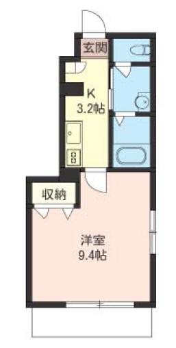 フラッツディアス 101号室 間取り