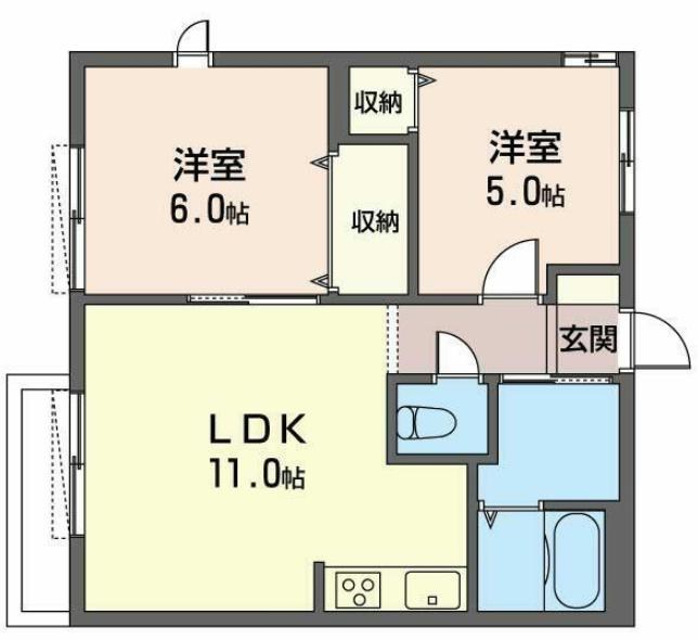 アネックス・カーム 101号室 間取り