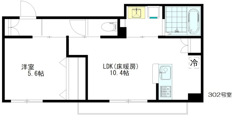 ステラート阿佐ヶ谷 302号室 間取り