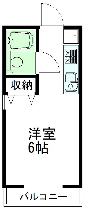 カーサ・ベルデ 2-H号室 間取り