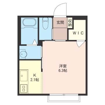 ベレオ武蔵野 203号室 間取り