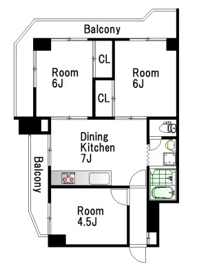 ハイネス中目黒 309号室 間取り