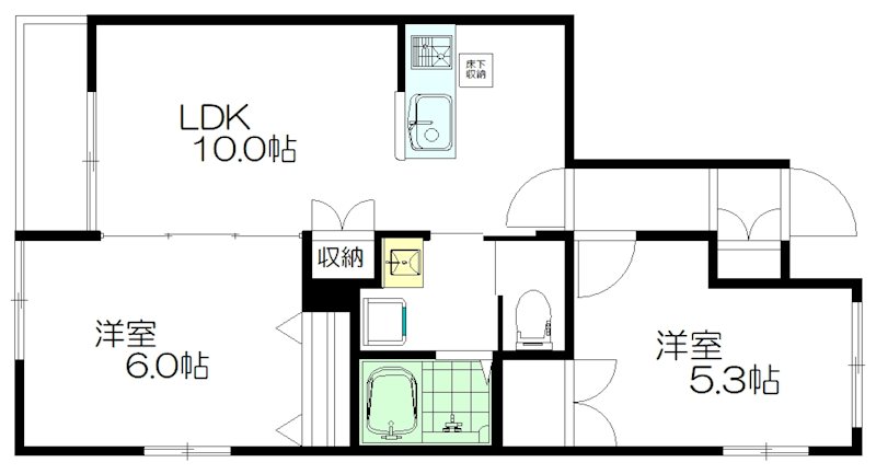 グレイス荻窪Ⅱ 104号室 間取り