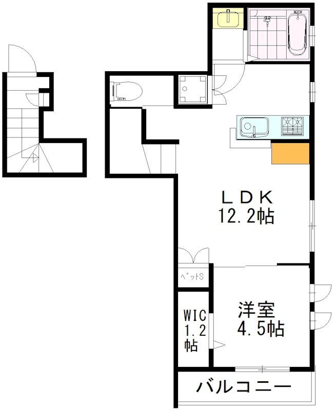アットテラス井の頭公園 201号室 間取り