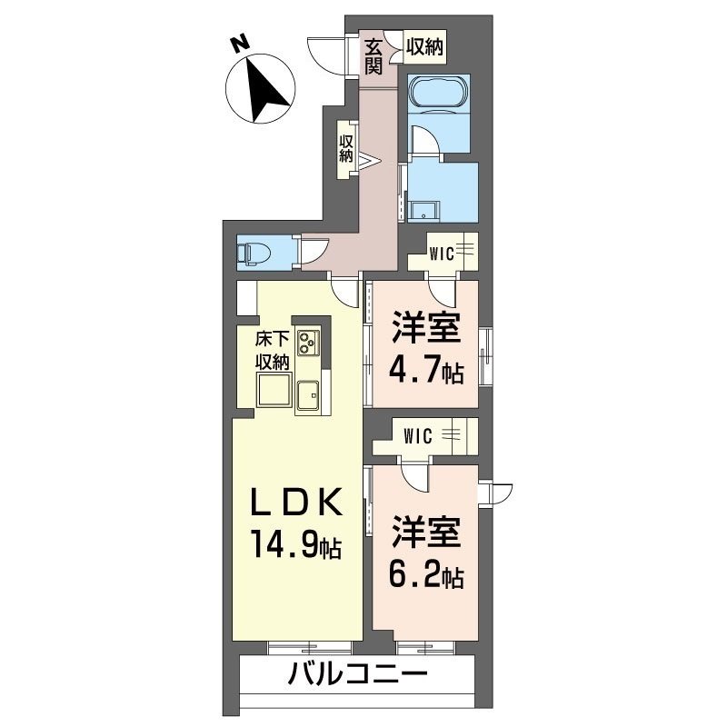 シャーメゾンハレムサシノ　マーリエ 105号室 間取り