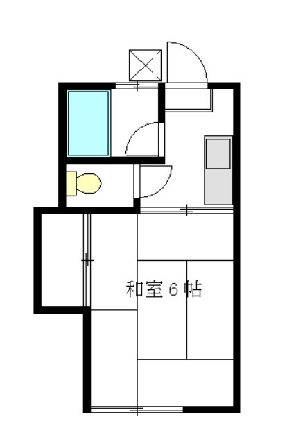 徳寿荘  203号室 間取り