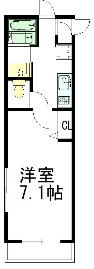 ハーベスト 106号室 間取り