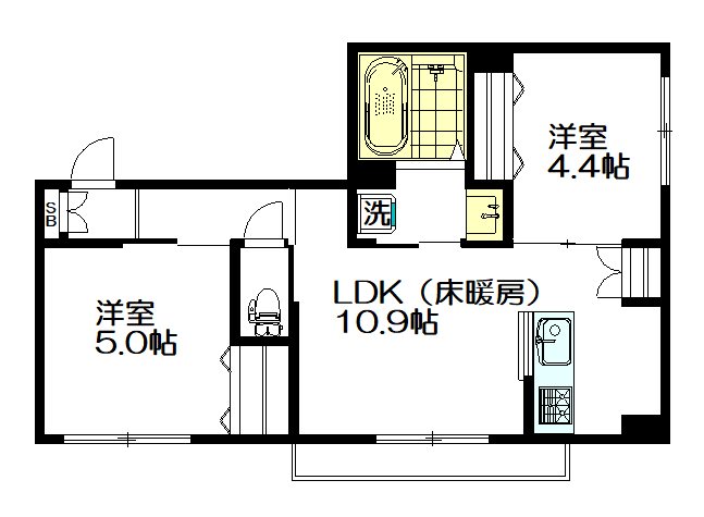 ステラート阿佐ヶ谷 202号室 間取り