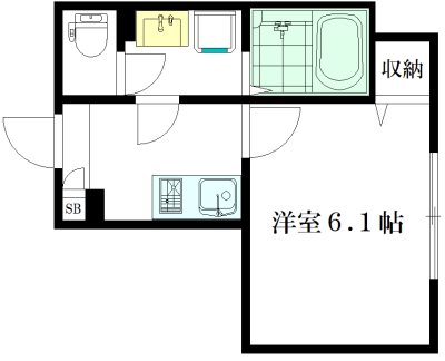 RHⅢ 103号室 間取り