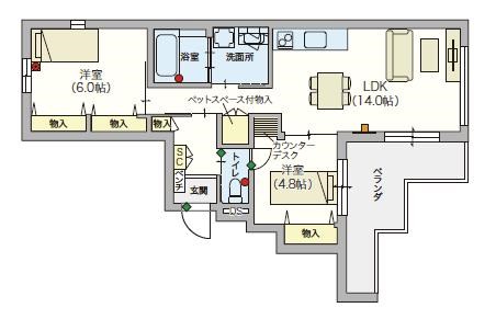 ヘーベルVillage上北沢5丁目（grace） 205号室 間取り