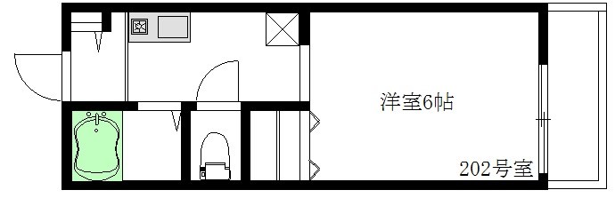 ハイムカメリア 202号室 間取り