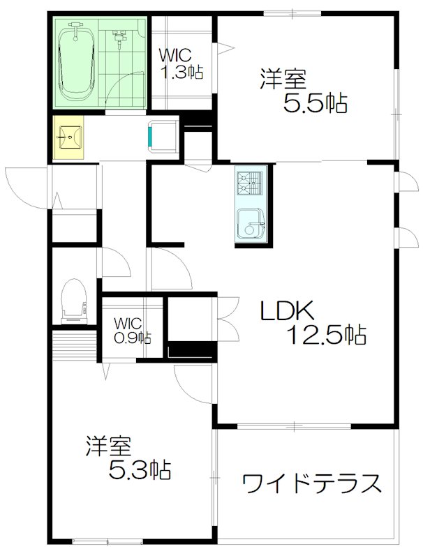 Ｎａｎａｌａ(ナナラ) 102号室 間取り