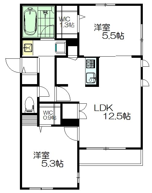 Ｎａｎａｌａ(ナナラ) 302号室 間取り