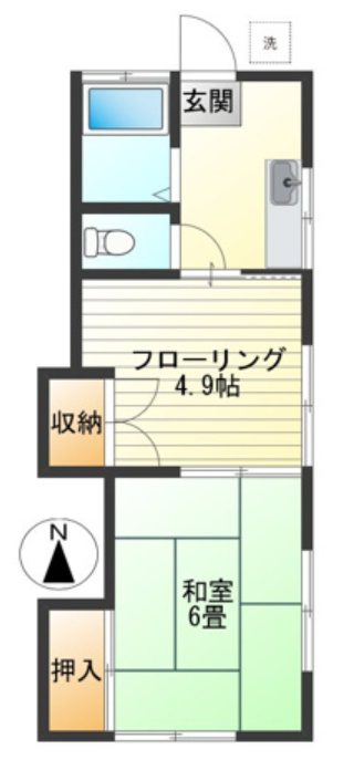 宮原荘 203号室 間取り