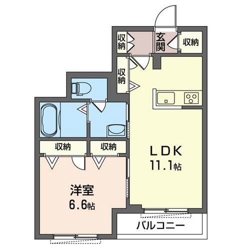 ル・クール阿佐ヶ谷 203号室 間取り