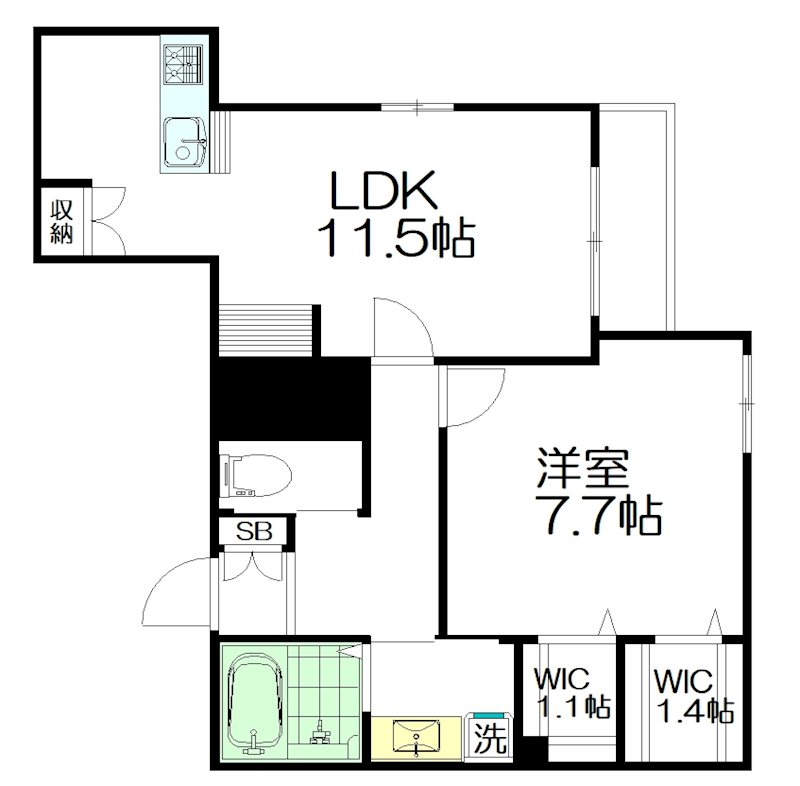 ゼルコバ　ヒルズ 202号室 間取り