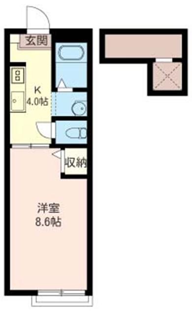 シャーメゾン中野 202号室 間取り