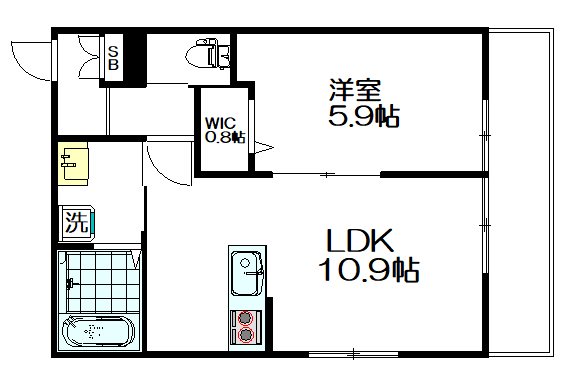 ドムスNY・杉並 103号室 間取り