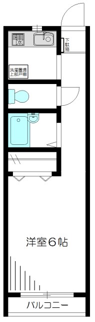 エスパシオ本牧 205号室 間取り