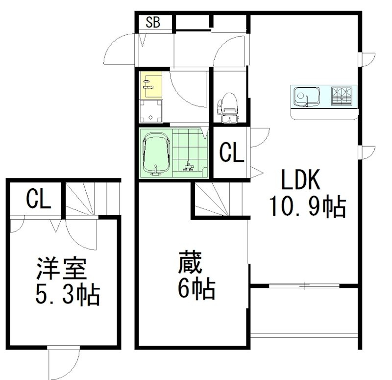 エテルナ 103号室 間取り