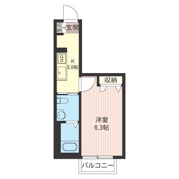 メゾンエスポワール 102号室 間取り
