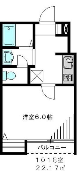 メゾンウィステリア 101号室 間取り