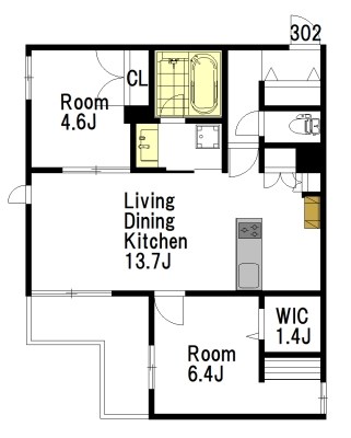 SKY　Garden（スカイガーデン） 302号室 間取り