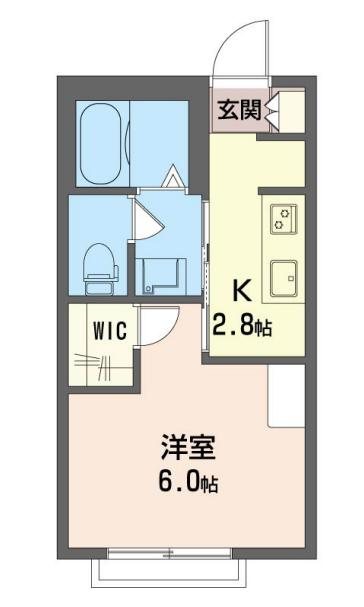 ハルメゾン 202号室 間取り