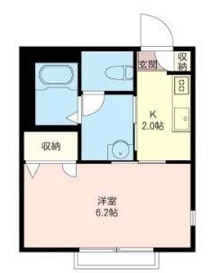 野杏 105号室 間取り