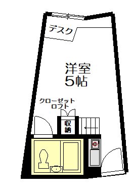 早稲田ステューデンス 206号室 間取り